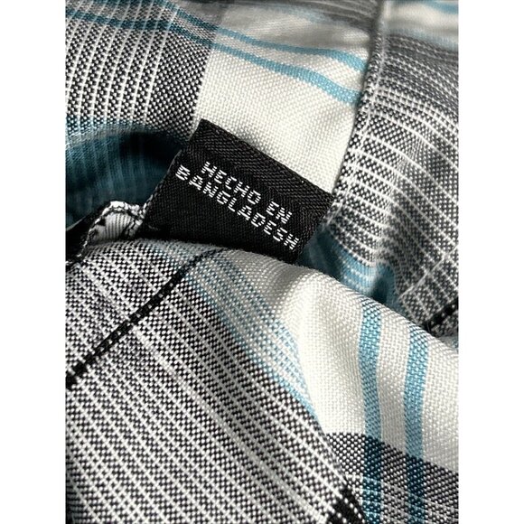 George Casual Checkered Plaid Shirt Size‎ 34/36 - Picture 10 of 13